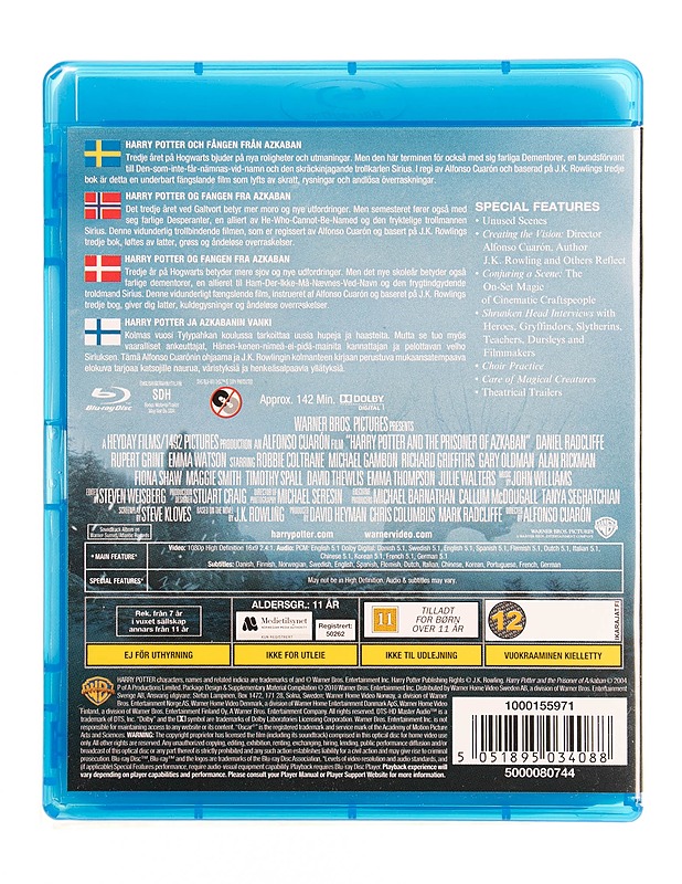 Harry Potter and the Prisoner of Azkaban - Blu-ray - Blu-ray-levyt - 10105535619 - 1