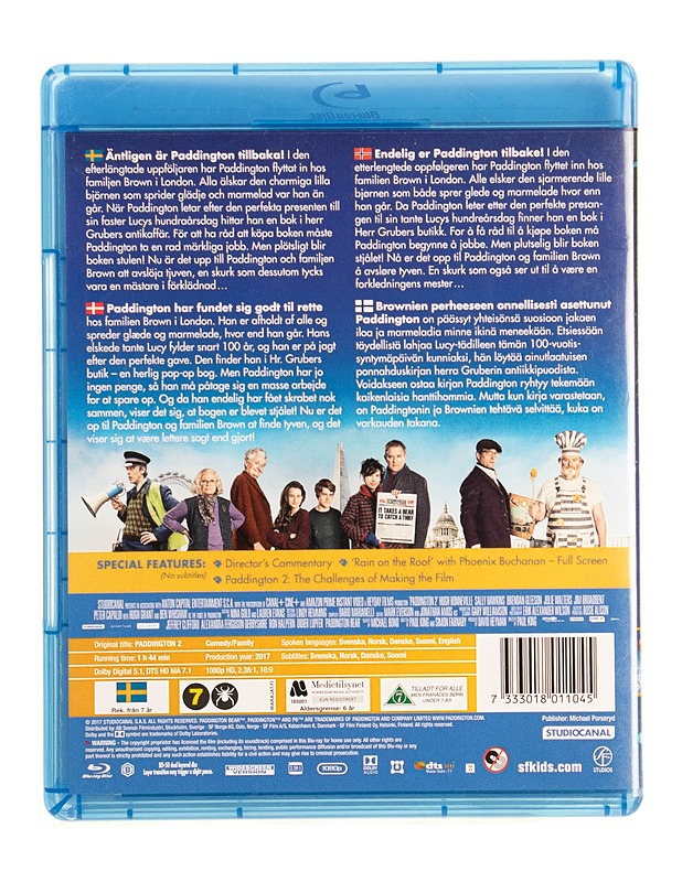 Paddington 2 - Blu-ray - Blu-ray-levyt - 10105535623 - 1