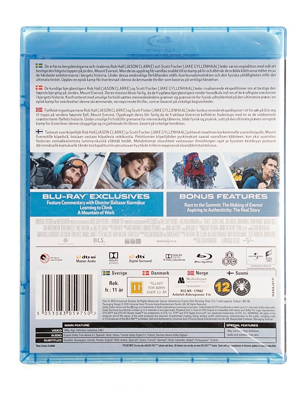 Everest - Blu-ray - Blu-ray-levyt - 10105535639 - 1