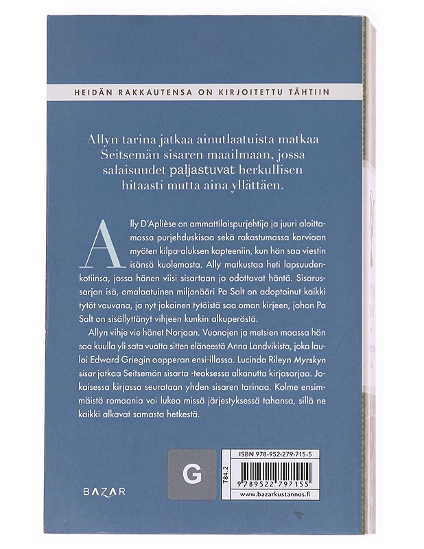 Myrskyn sisar : Allyn tarina - Riley, Lucinda - Romaanit ja novellit - 10105535643 - 1