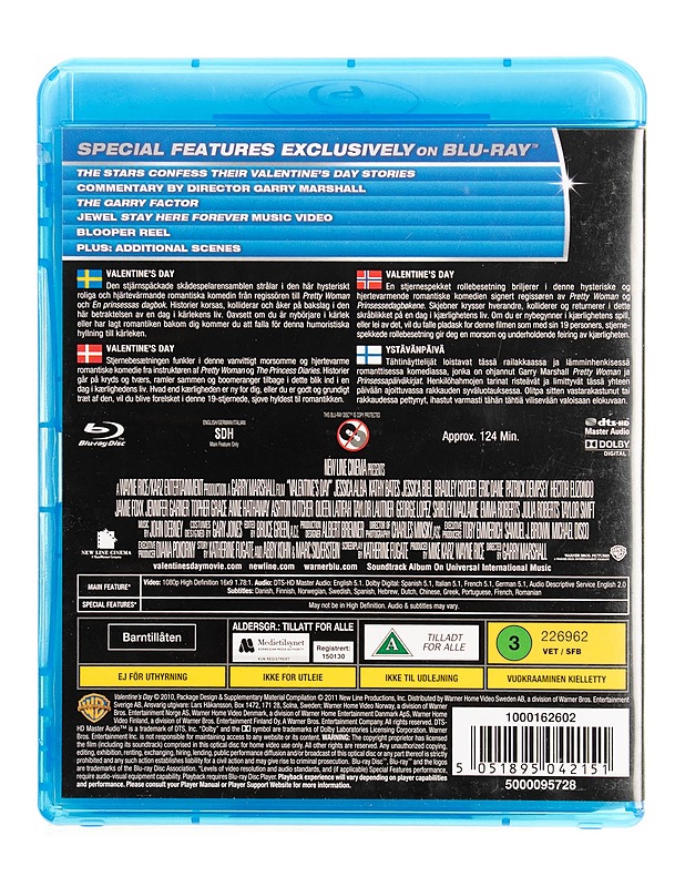 Valentine's Day - Blu-Ray - Blu-ray-levyt - 10105535661 - 1