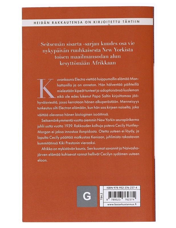 Auringon sisar : Electran tarina - Riley, Lucinda - Romaanit ja novellit - 10105535689 - 1