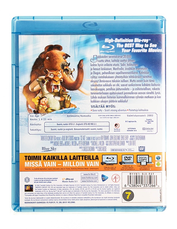 Ice Age - jäätikön sankarit - Blu-ray + DVD - Blu-ray-levyt - 10105535690 - 1