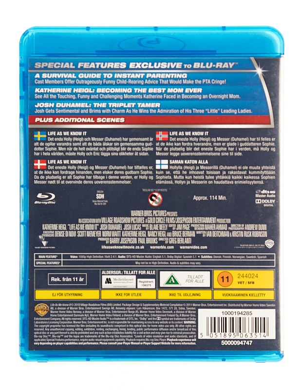 Life as we know it - Blu-ray - Blu-ray-levyt - 10105535691 - 1