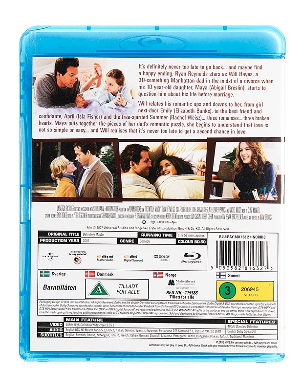 Definitely maybe - Blu-ray - Blu-ray-levyt - 10105535707 - 1