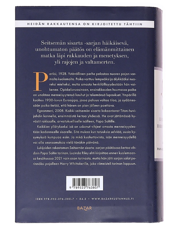 Atlas : Papa Saltin tarina - Riley, Lucinda - Romaanit ja novellit - 10105535735 - 1