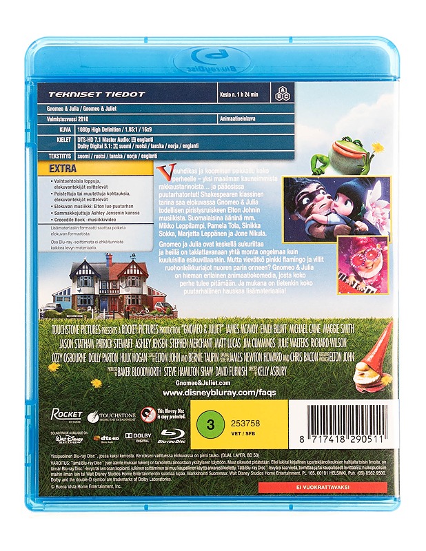 Gnomeo ja Julia - Blu-Ray - Blu-ray-levyt - 10105535743 - 1