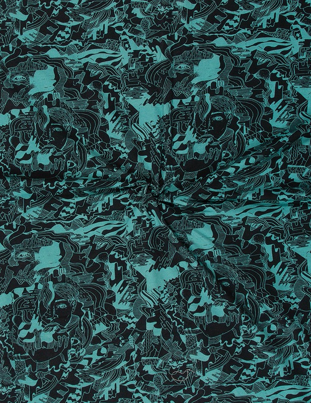 Puuvilla trikookangas, 155x205 cm - Kankaat - 10105535803 - 1