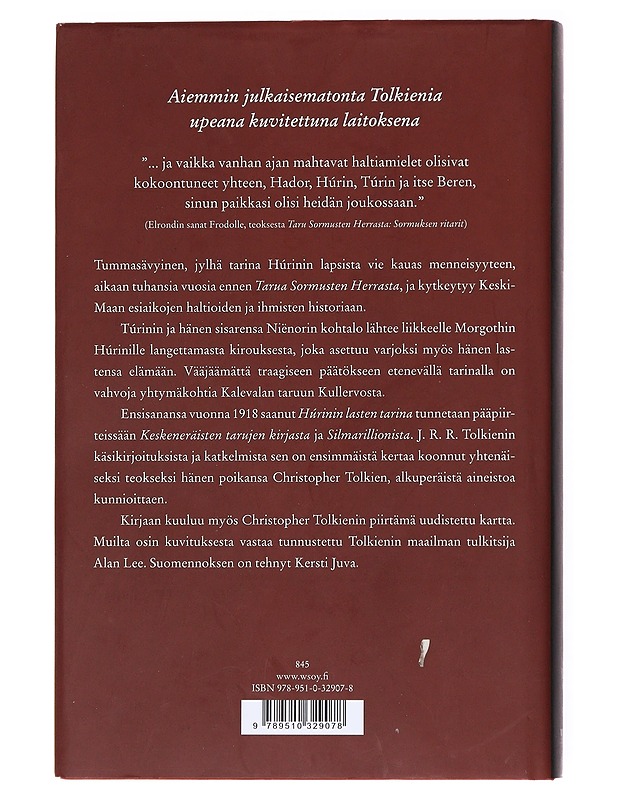 Hurinin Lasten Tarina - J.R.R. Tolkien - Romaanit ja novellit - 10105535824 - 1
