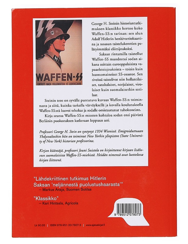 Waffen-SS : Hitlerin eliittikaarti sodassa - Stein, George H. - Historiakirjat - 10105535825 - 1