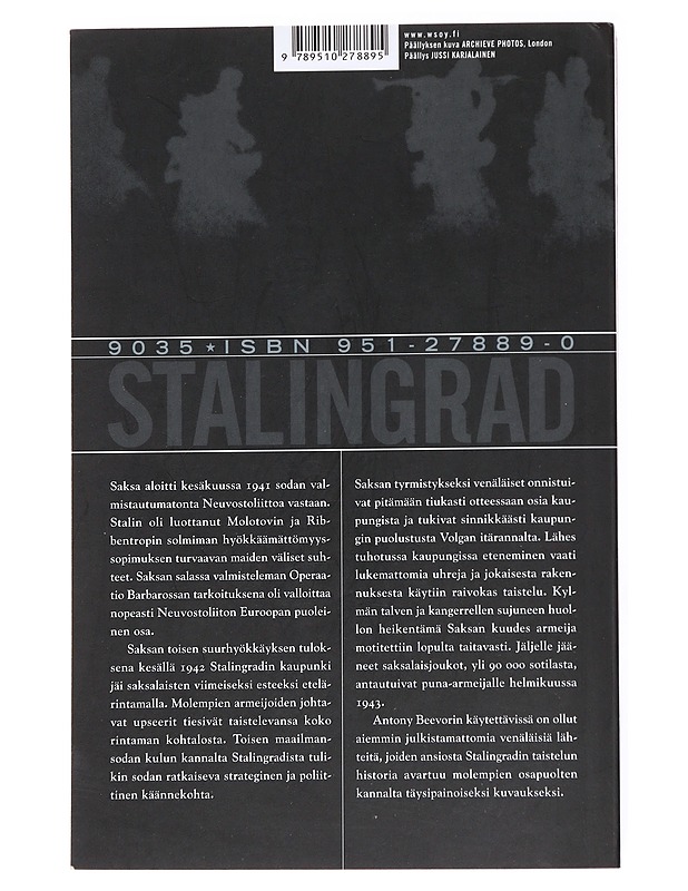 Stalingrad - Beevor, Antony - Kirja lahjaksi - 10105535838 - 1