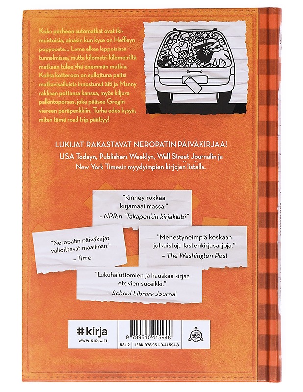 Neropatin päiväkirja 9 : Reissussa rähjääntyy - Kinney, Jeff - Romaanit ja novellit - 10105535847 - 1