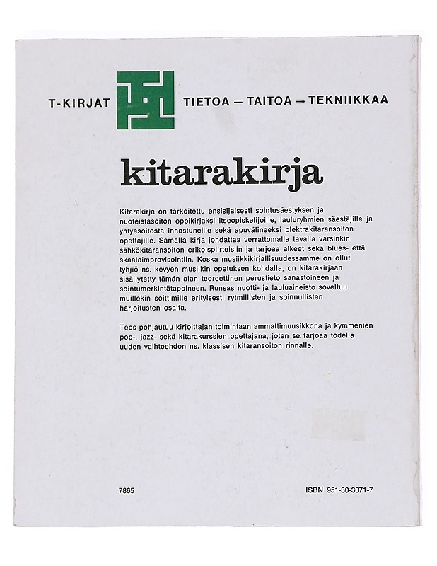 Kitarakirja - Saastamoinen, Ilpo - Musiikki- ja elokuvakirjat - 10105535846 - 1