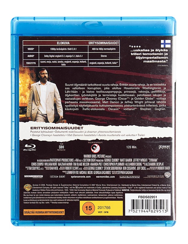 Syriana - Blu-Ray - Blu-ray-levyt - 10105535922 - 1