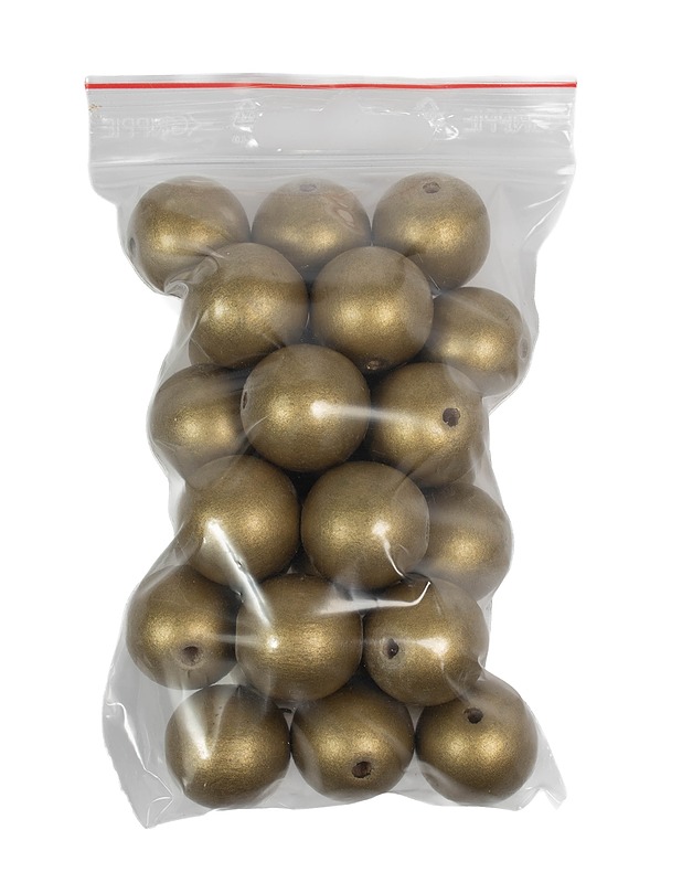 Isot puuhelmet, kulta - Askartelu - 10105535954 - 0