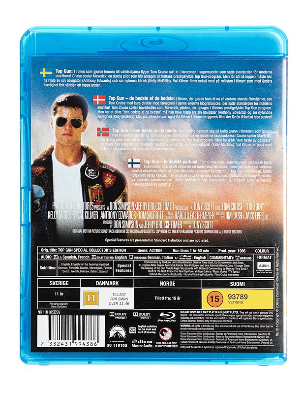 Top Gun - Blu-ray - Blu-ray-levyt - 10105536006 - 1