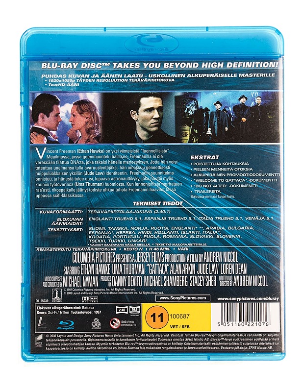 Gattaca - Blu-ray - Blu-ray-levyt - 10105536016 - 1