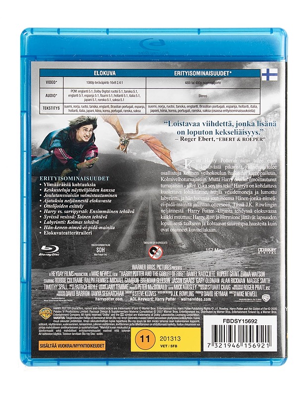 Harry Potter ja liekehtivä pikari - Blu-ray - Blu-ray-levyt - 10105536022 - 1