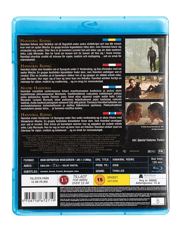 Hannibal Rising- Blu-ray - Blu-ray-levyt - 10105536028 - 1