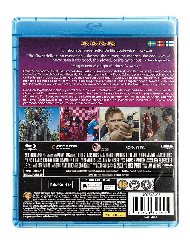 The Guest - Blu-ray - Blu-ray-levyt - 10105536033 - 1