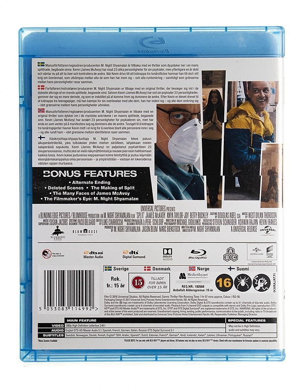 Split - Blu-ray - Blu-ray-levyt - 10105536034 - 1