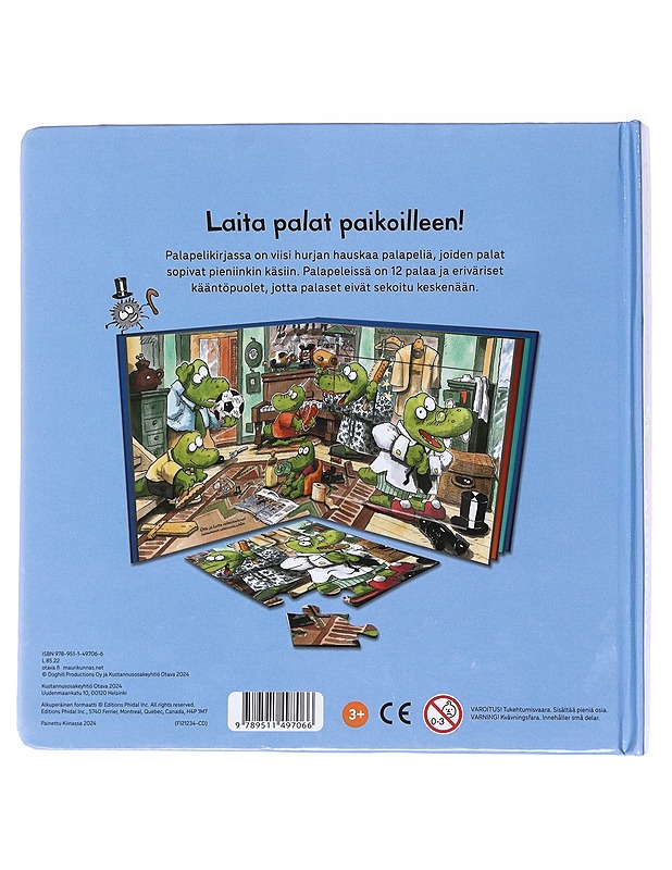 Hurjan hauska palapelikirja - Kunnas, Mauri - Lasten palapelit - 10105536081 - 1