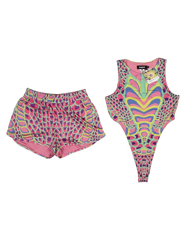 DESIGUAL Maria Escote body ja shortsit, L - Naisten paidat ja topit - 10105536147 - 0
