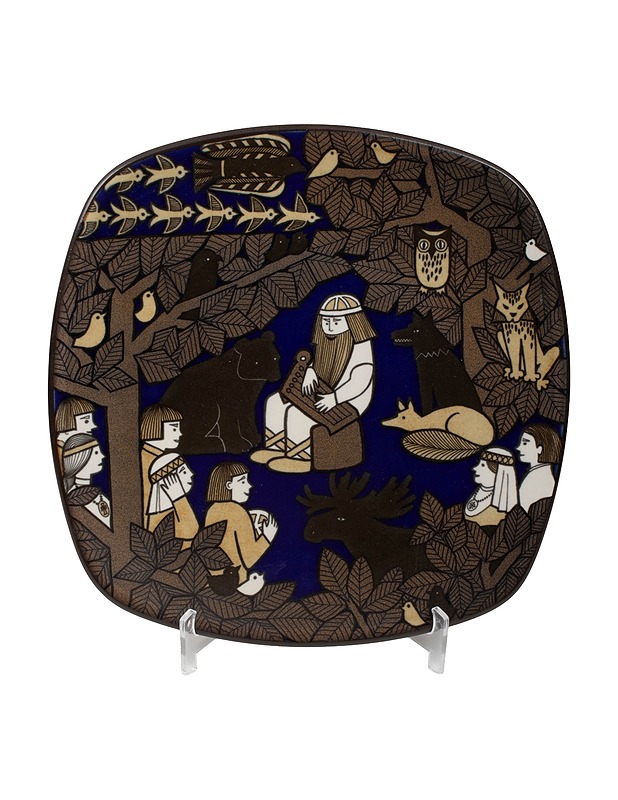 ARABIA Kalevala 150-vuotta juhlalautanen 1985 - Designsuosikit - 10105536216 - 0