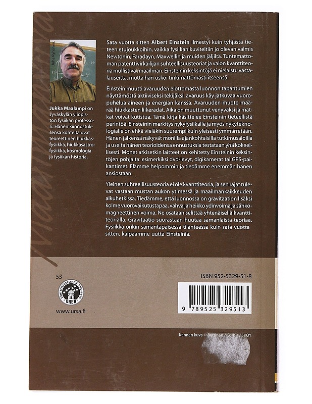 Maailmanviiva : Albert Einstein ja moderni fysiikka - Jukka Maalampi - Elämäkerrat ja muistelmat - 10105536277 - 1