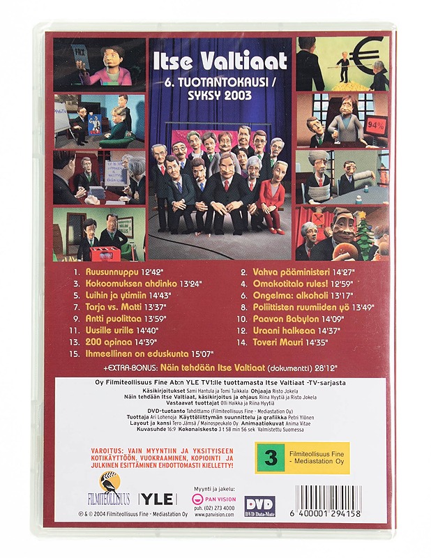 Itse Valtiaat: 6. Tuotantokausi/Syksy 2003 - DVD - DVD-elokuvat - 10105536359 - 1