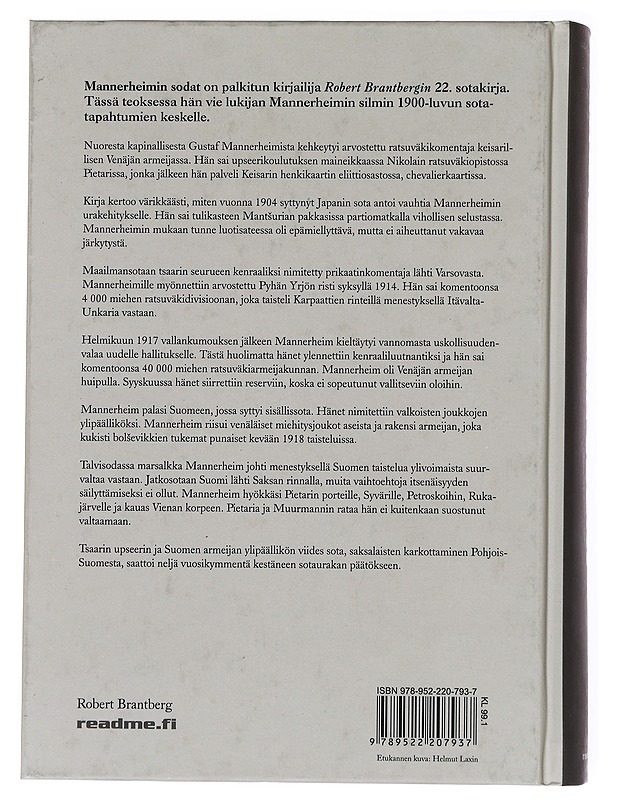 Mannerheimin sodat - Robert Brantberg - Elämäkerrat ja muistelmat - 10105536380 - 1