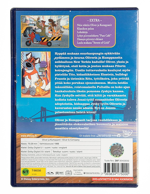 Oliver ja Kumppanit - DVD - DVD-elokuvat - 10105536450 - 1