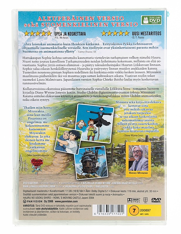 Liikkuva linna - DVD - DVD-elokuvat - 10105536451 - 1