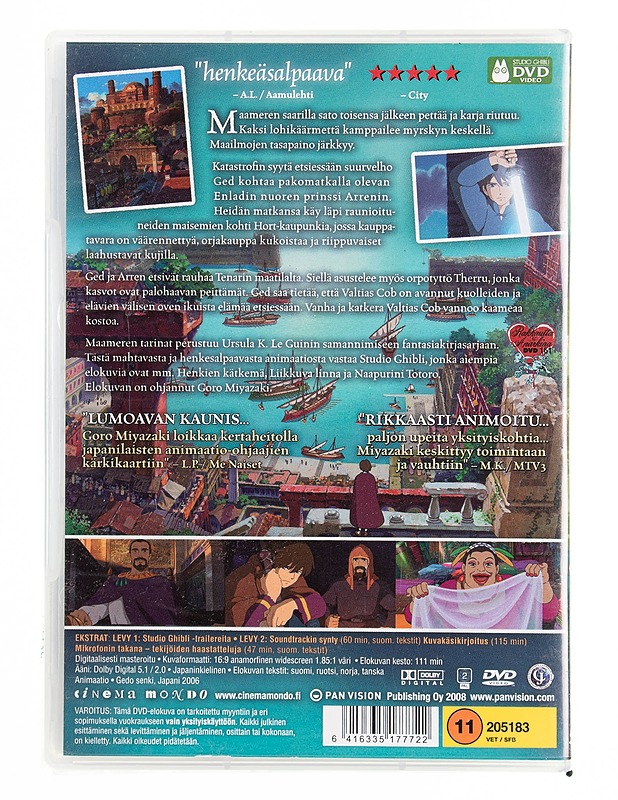 Maameren tarinat - DVD - DVD-elokuvat - 10105536458 - 1