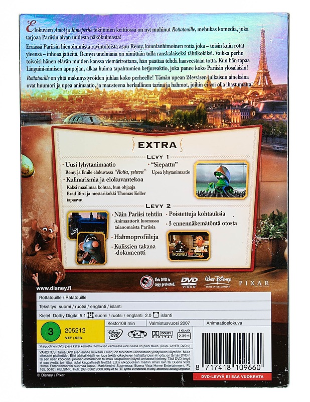 Rottatouille - DVD - DVD-elokuvat - 10105536468 - 1