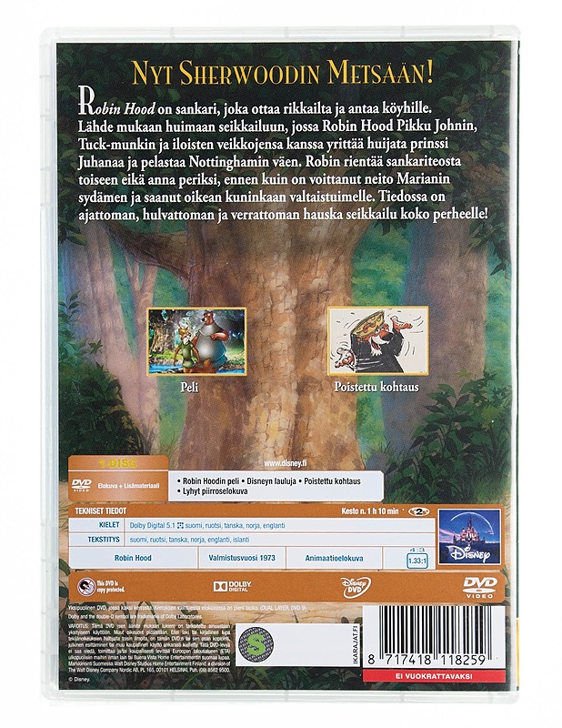 Robin Hood - DVD - DVD-elokuvat - 10105536473 - 1