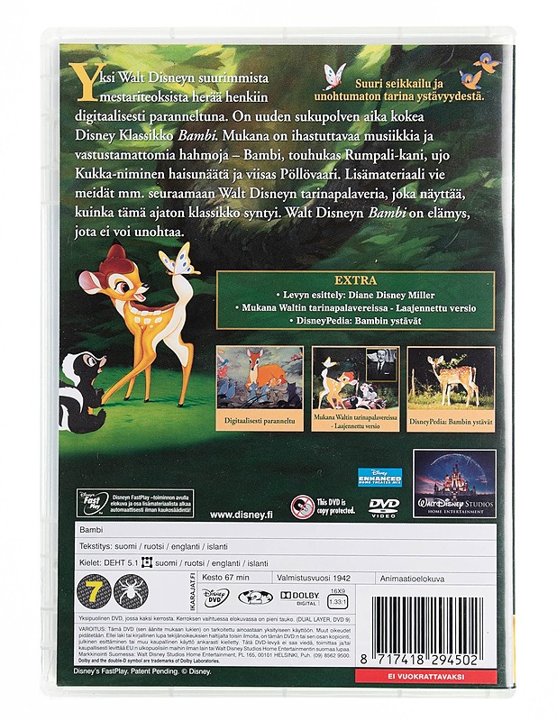 Bambi - DVD - DVD-elokuvat - 10105536480 - 1