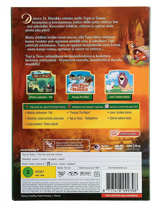 Topi ja Tessu - DVD - DVD-elokuvat - 10105536479 - 1