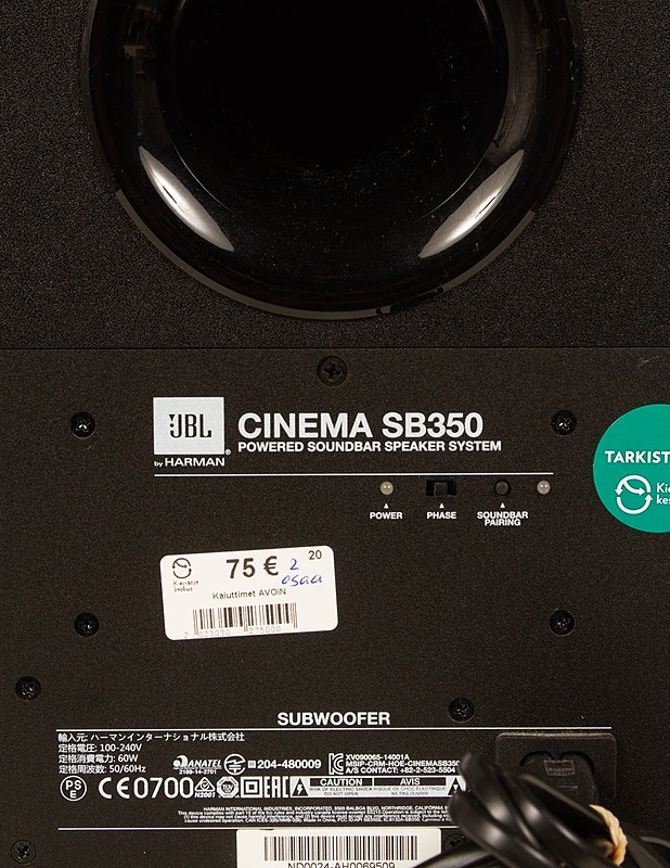 JBL Cinema SB350 kotiteatterikaiutinpari - Viihde-elektroniikka - 10105536519 - 8