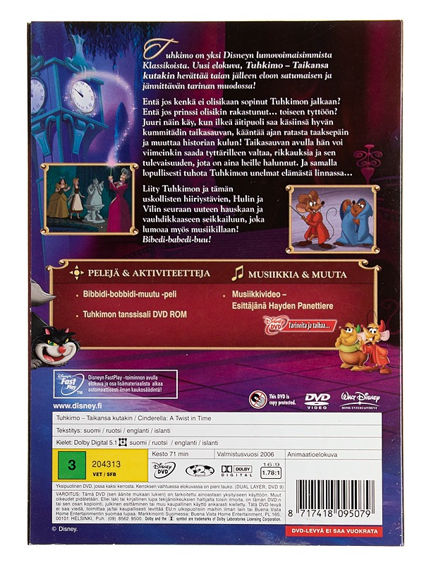 Tuhkimo: Taikansa Kutakin - DVD - DVD-elokuvat - 10105536523 - 1
