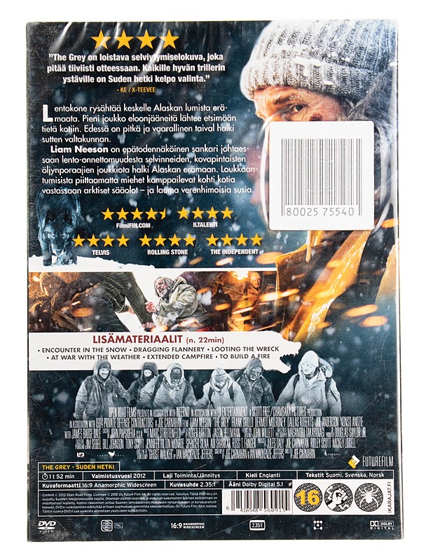 The Grey: suden hetki - DVD  - DVD-elokuvat - 10105536525 - 1