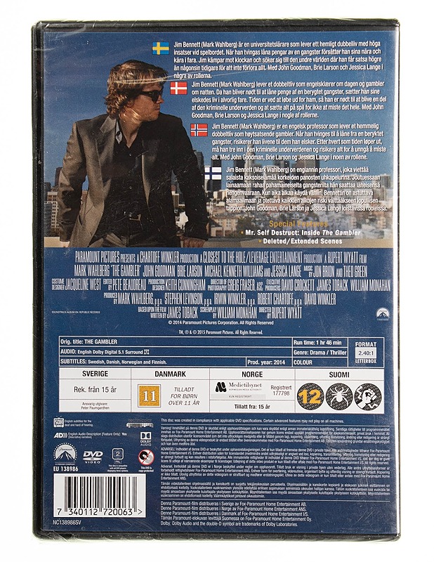 The Gambler - DVD - DVD-elokuvat - 10105536528 - 1