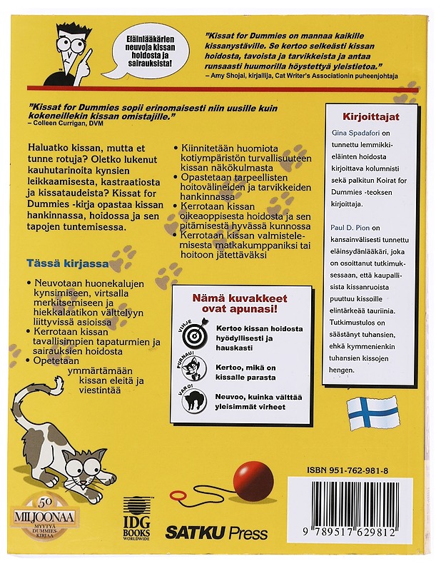 Kissat for dummies - Spadafori, Gina - Tietokirjat ja oppaat - 10105536568 - 1