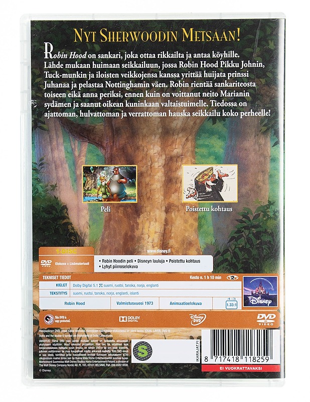 Robin Hood - DVD - DVD-elokuvat - 10105536571 - 1