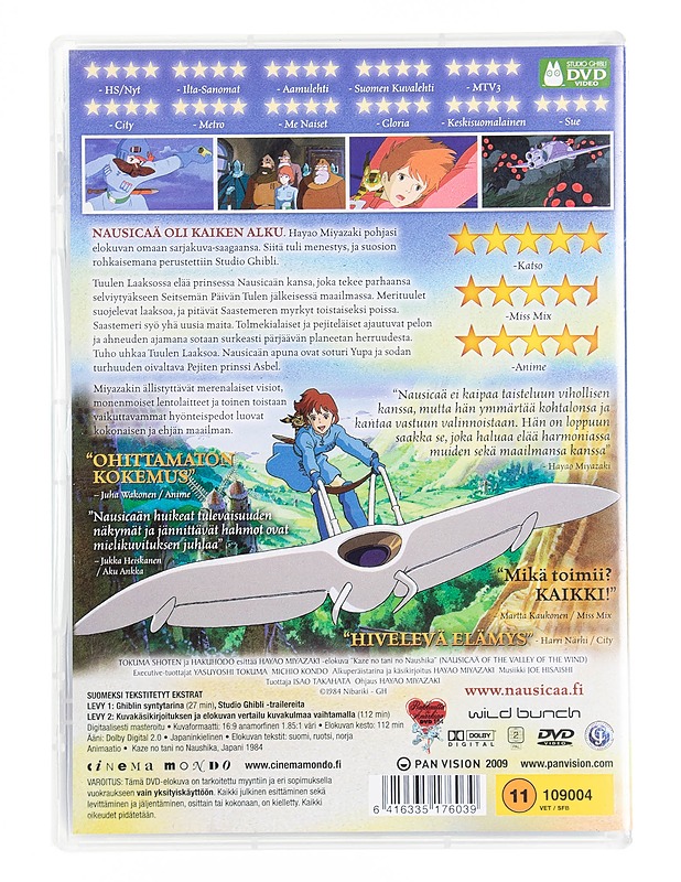 Tuulen Laakson Nausicaä - DVD - DVD-elokuvat - 10105536577 - 1