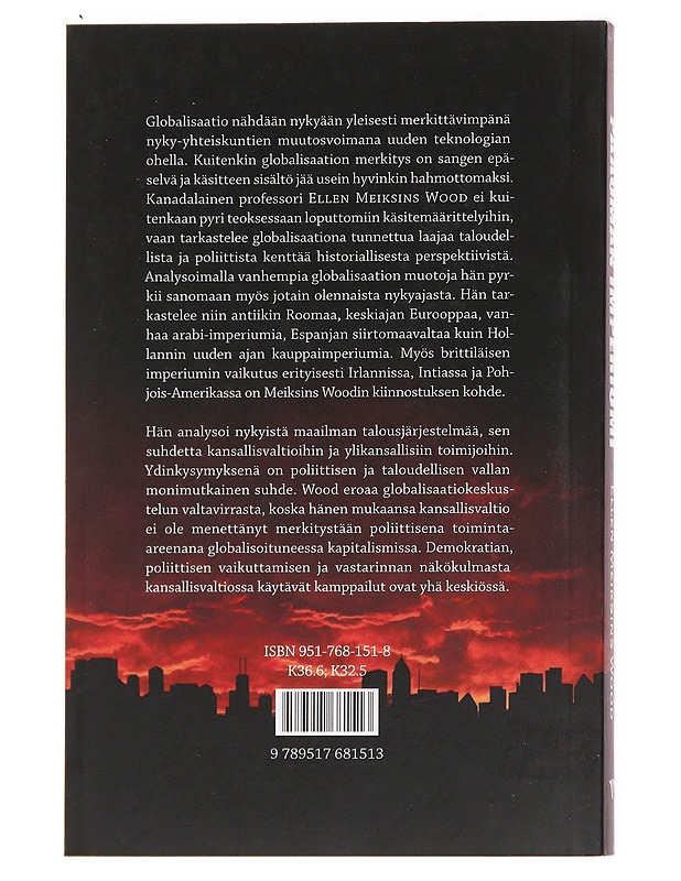 Pääoman imperiumi - Wood, Ellen Meiksins - Historiakirjat - 10105536639 - 1