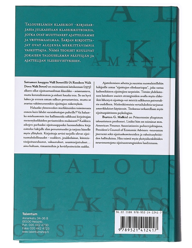 Sattuman kauppaa Wall Streetillä - Malkiel, Burton G. - Tietokirjat ja oppaat - 10105536658 - 1