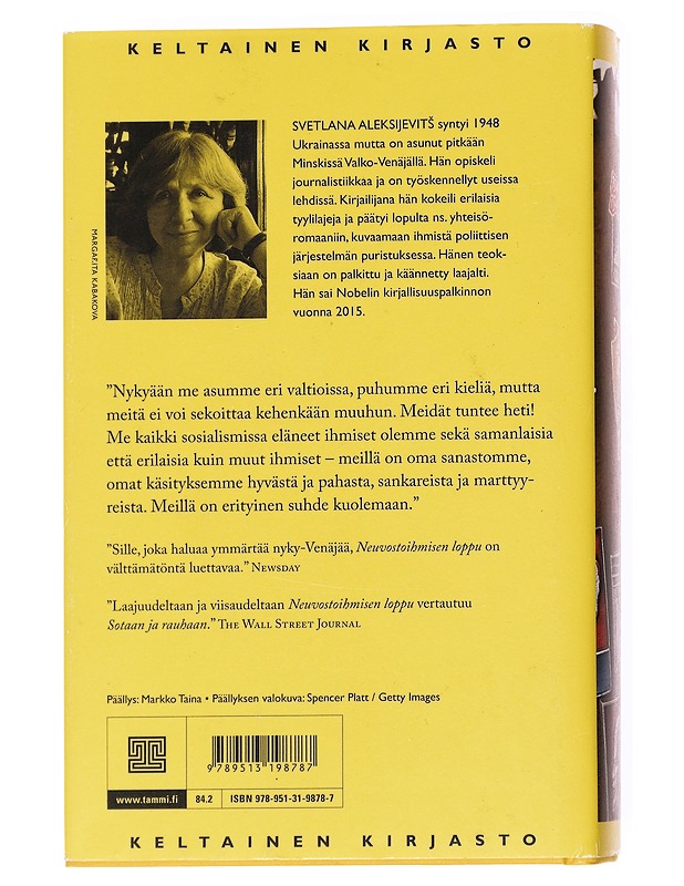 Neuvostoihmisen loppu - Svetlana Aleksijevitš - Romaanit ja novellit - 10105536747 - 1
