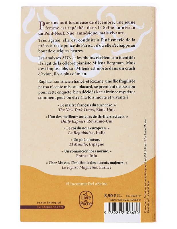 L'inconnue de la Seine : roman - Guillaume Musso - Romaanit ja novellit - 10105536791 - 1