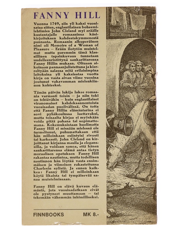 Fanny Hill - erään ilotytön muistelmat - Cleland, John - Elämäkerrat ja muistelmat - 10105536808 - 1